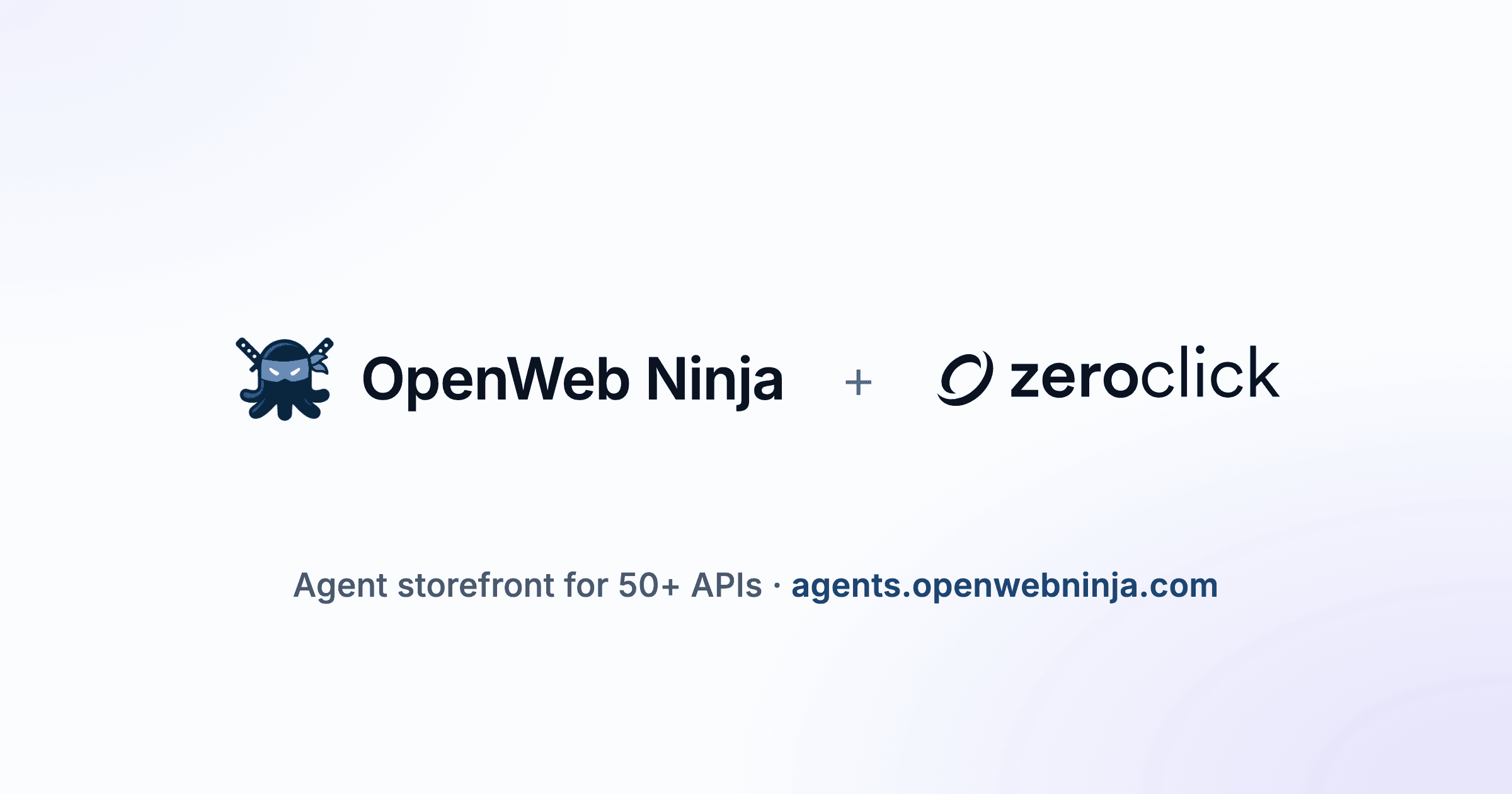 OpenWeb Ninja x ZeroClick agent storefront