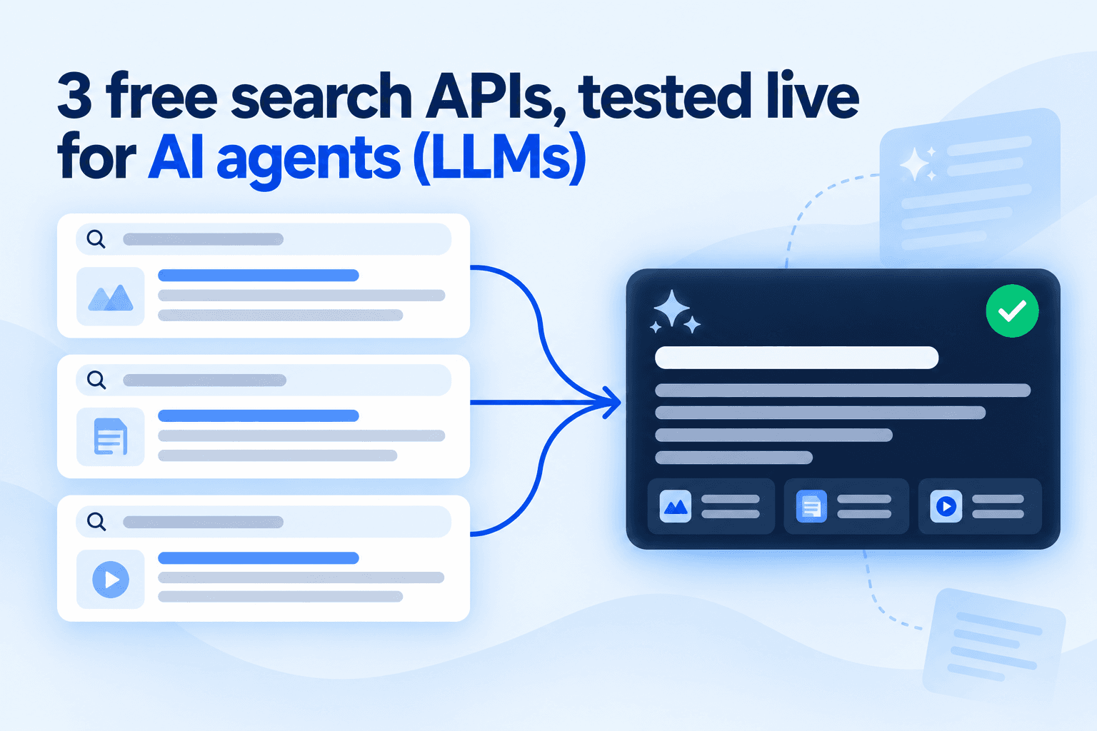 Free web search APIs feeding live Google results to LLM agents